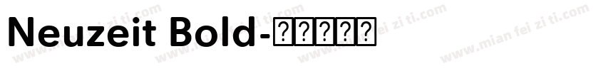 Neuzeit Bold字体转换